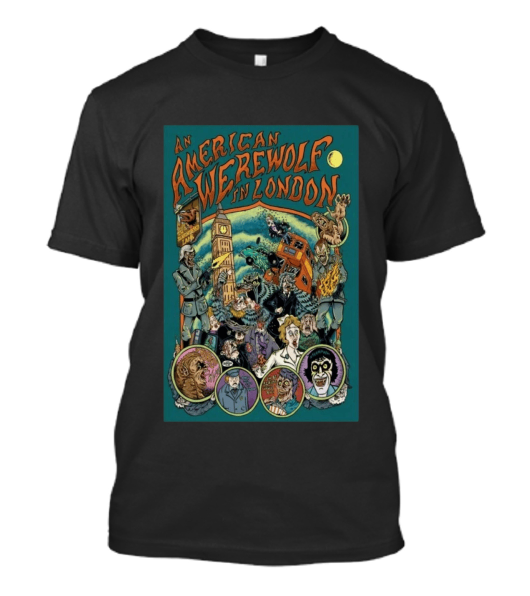 An American Werewolf In London Limited Edition With Big Ben And Classic Horror T-Shirt