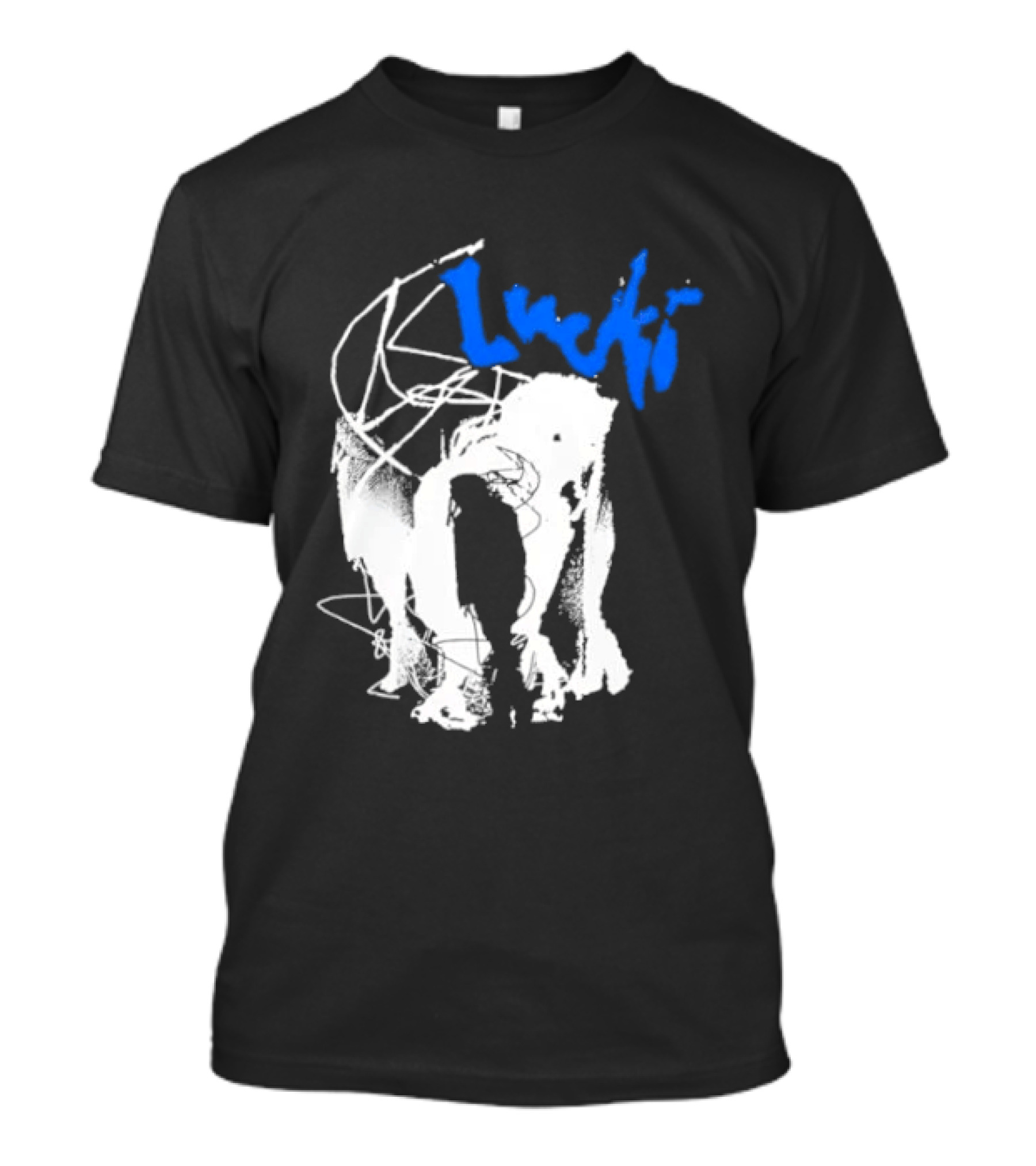 Lucki Alt Heavy Metal Style White Abstract T-Shirt