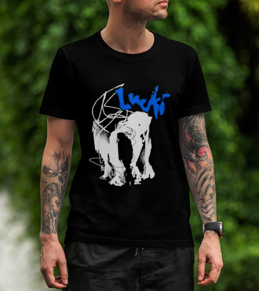 Lucki Alt Heavy Metal Style White Abstract T-Shirt