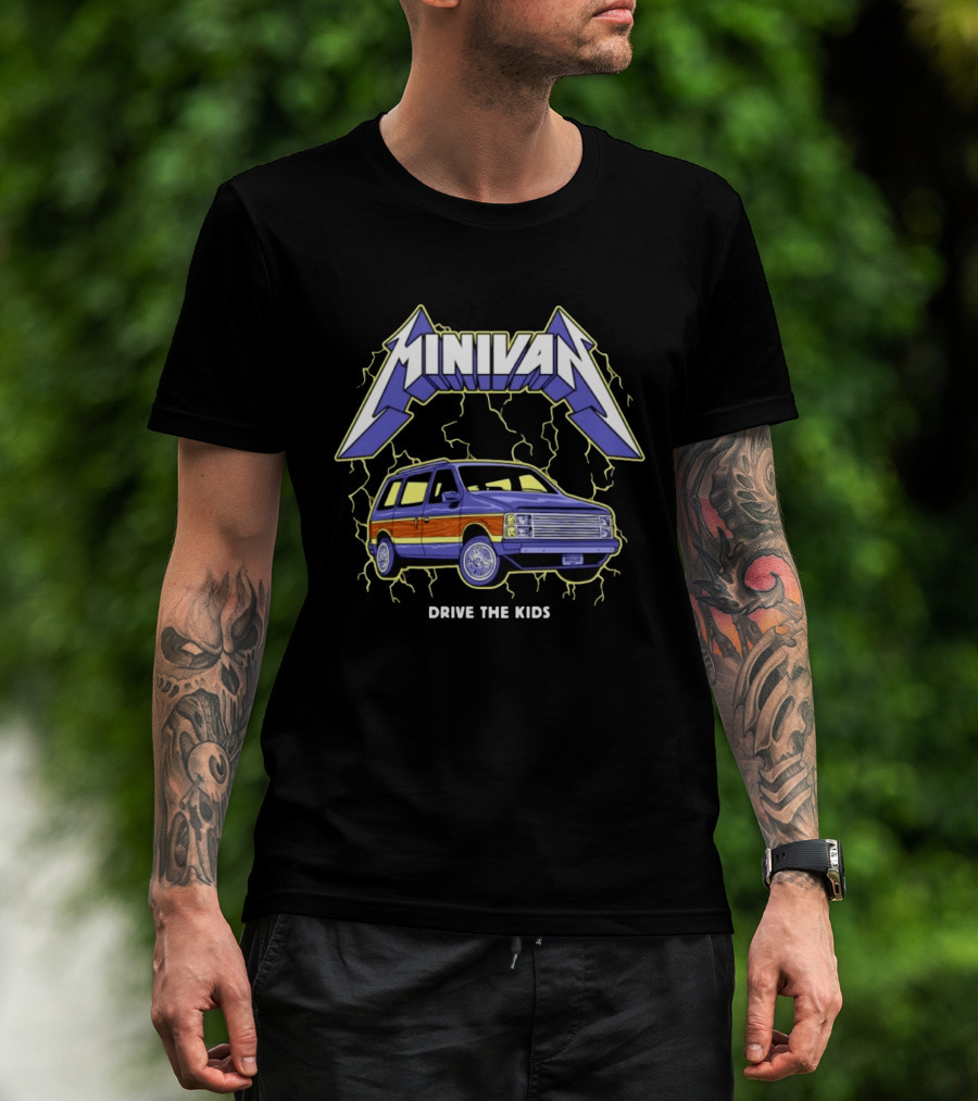 Minivan Drive The Kids Electric T-Shirt