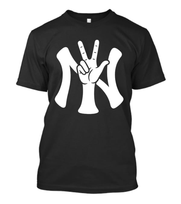 New York Yankees Peace Victory North Star Midwest Yankees Fan T-Shirt
