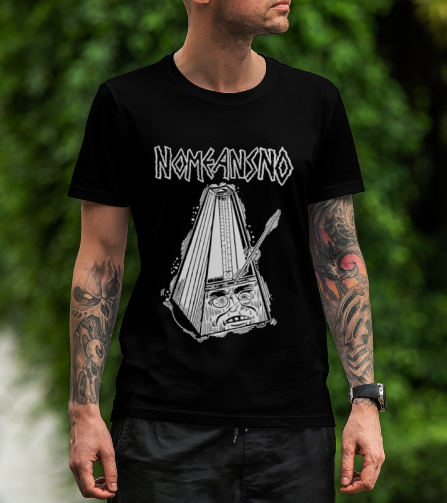 Nomeansno Distressed Metronome Face T-Shirt