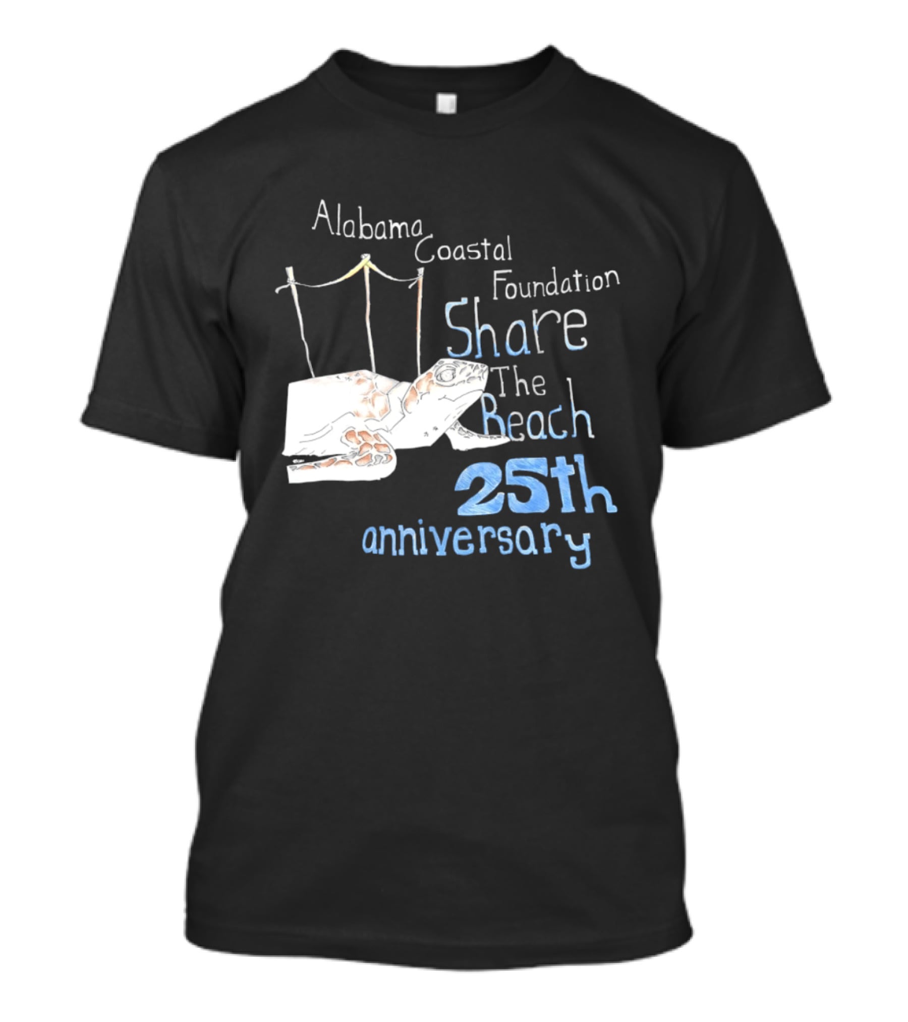 Alabama Coastal Foundation Share The Beach 25th Anniversary T-Shirt