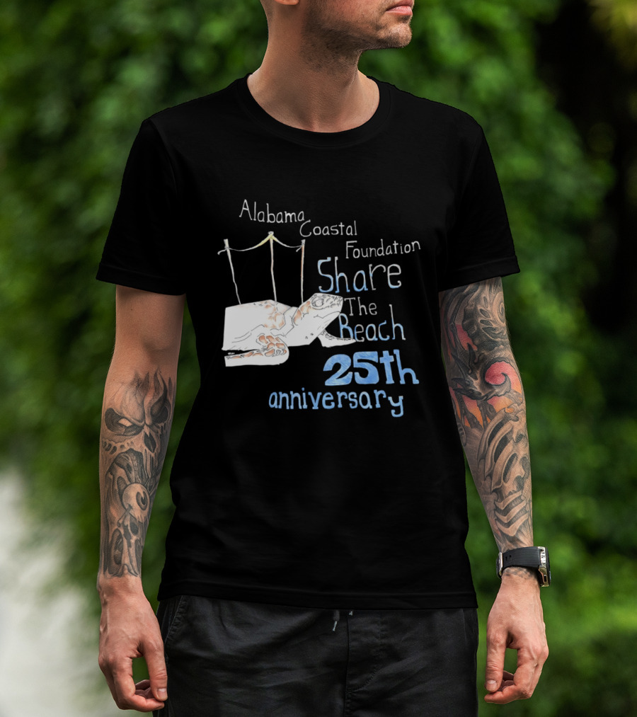 Alabama Coastal Foundation Share The Beach 25th Anniversary T-Shirt