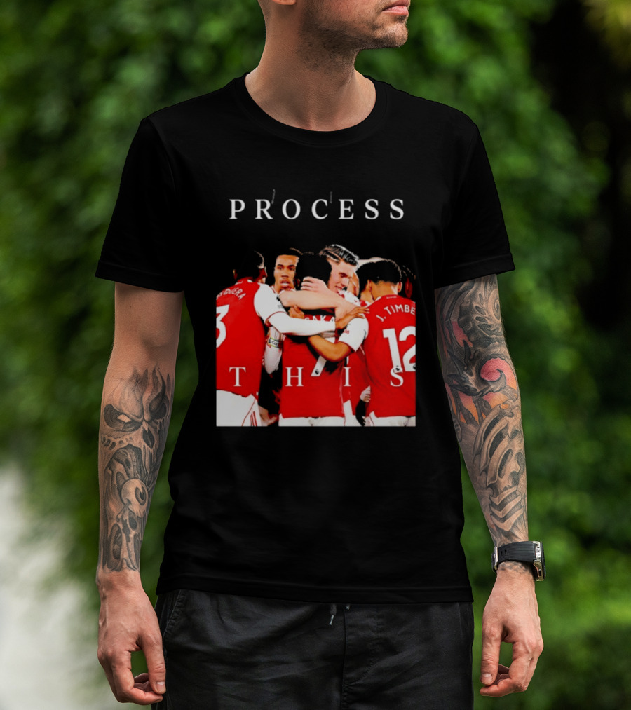 Arsenal FC Process This Team Celebration T-Shirt
