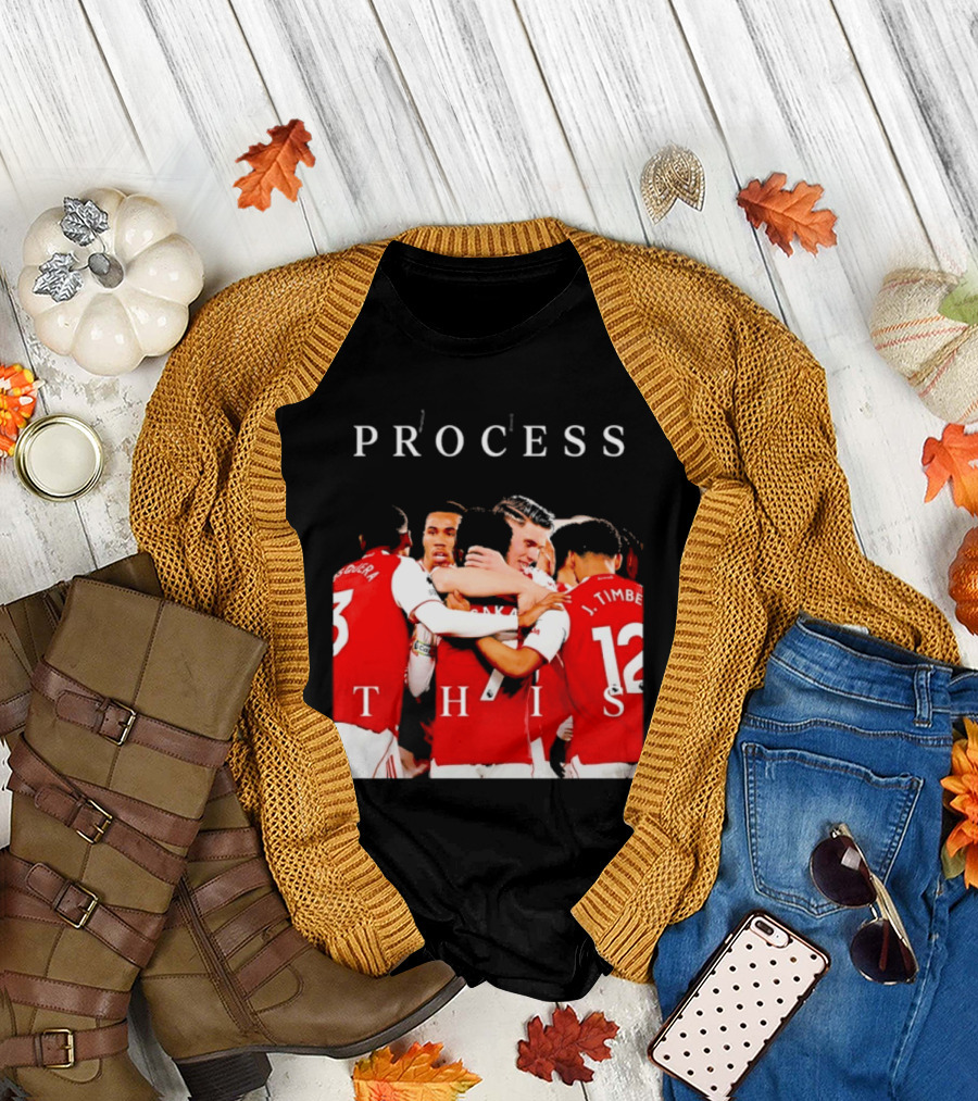Arsenal FC Process This Team Celebration T-Shirt