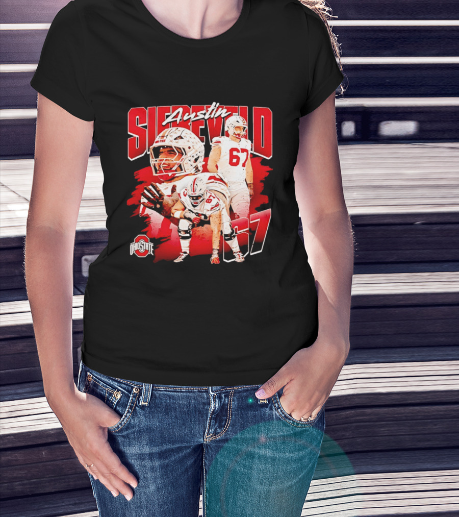 Austin Siereveld 67 Ohio State Buckeyes Football Player T-Shirt
