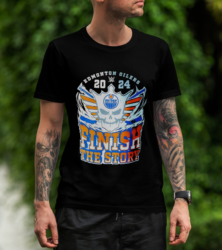 Edmonton Oilers Cody Rhodes Finish The Story 2024 T-Shirt