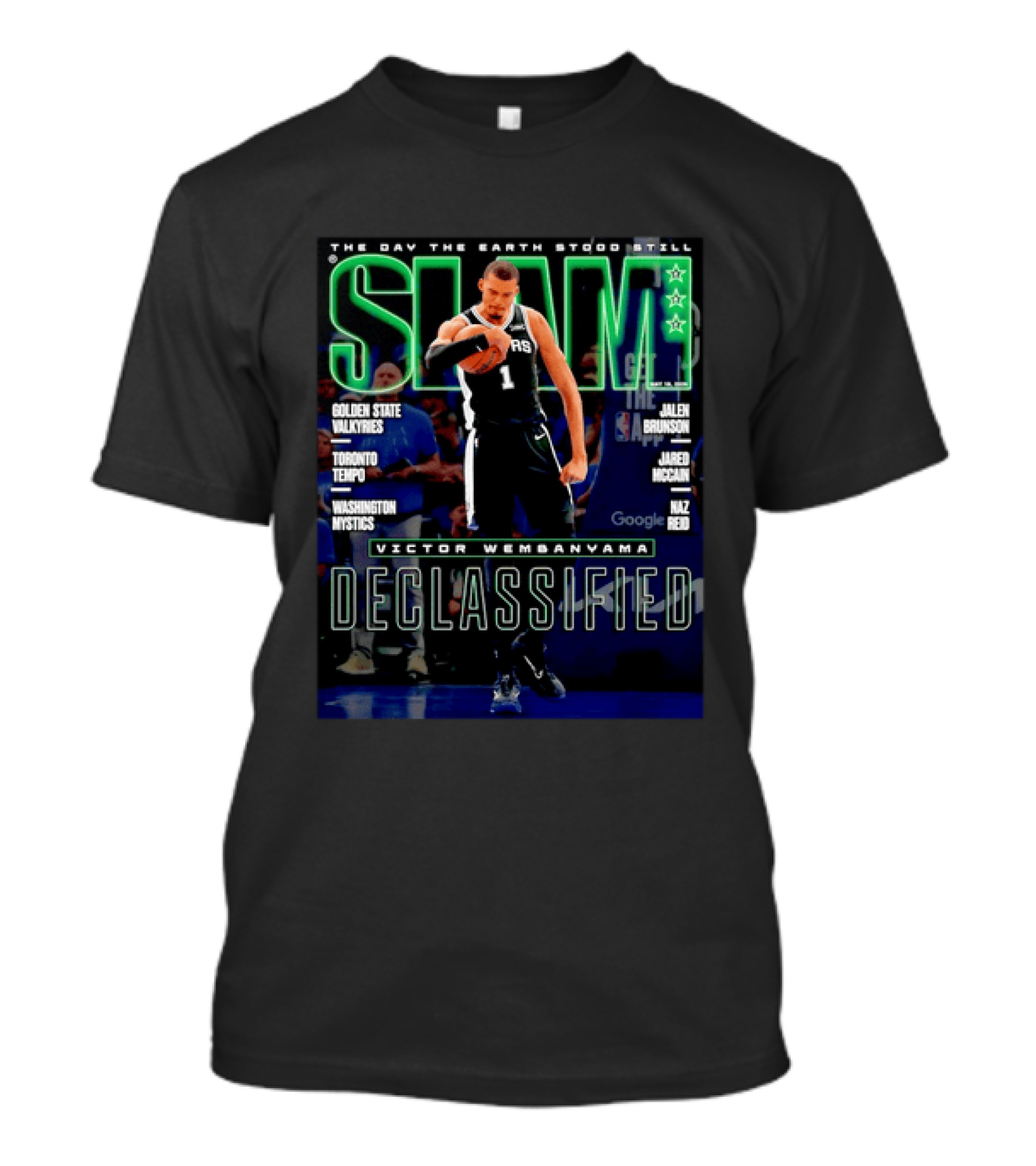 SLAM The Day The Earth Stood Still Victor Wembanyama Declassified San Antonio Spurs T-Shirt