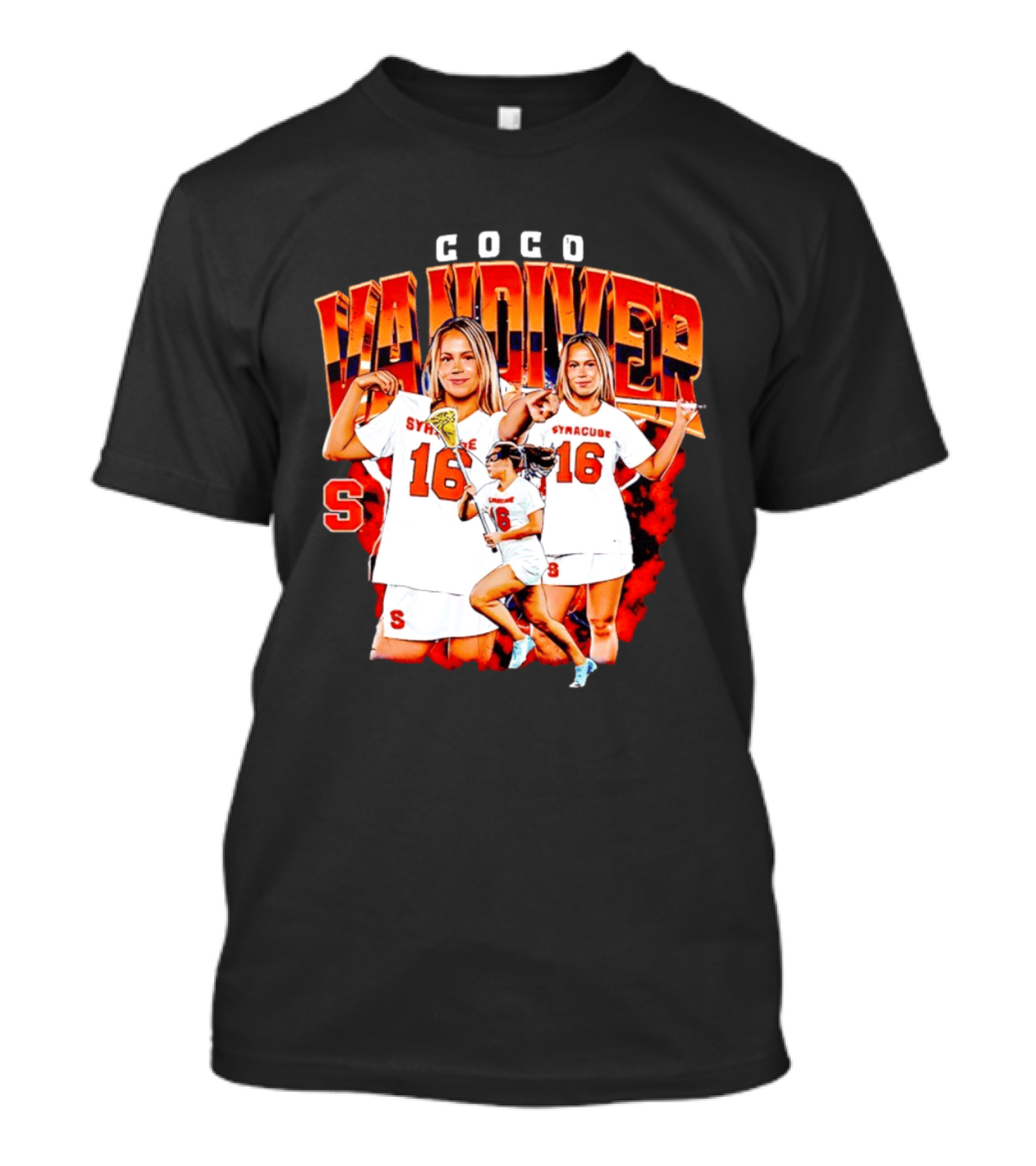 Coco Vandiver Syracuse Orange Lacrosse Number 16 T-Shirt