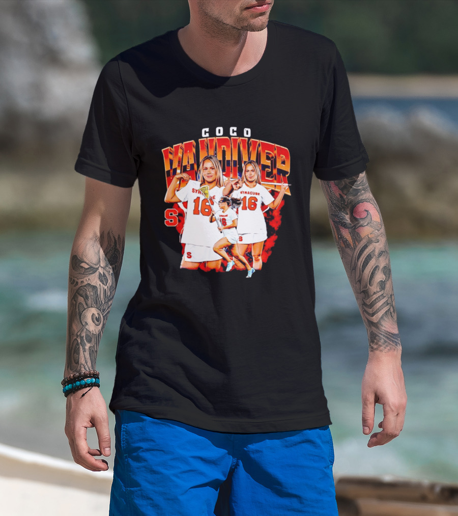 Coco Vandiver Syracuse Orange Lacrosse Number 16 T-Shirt
