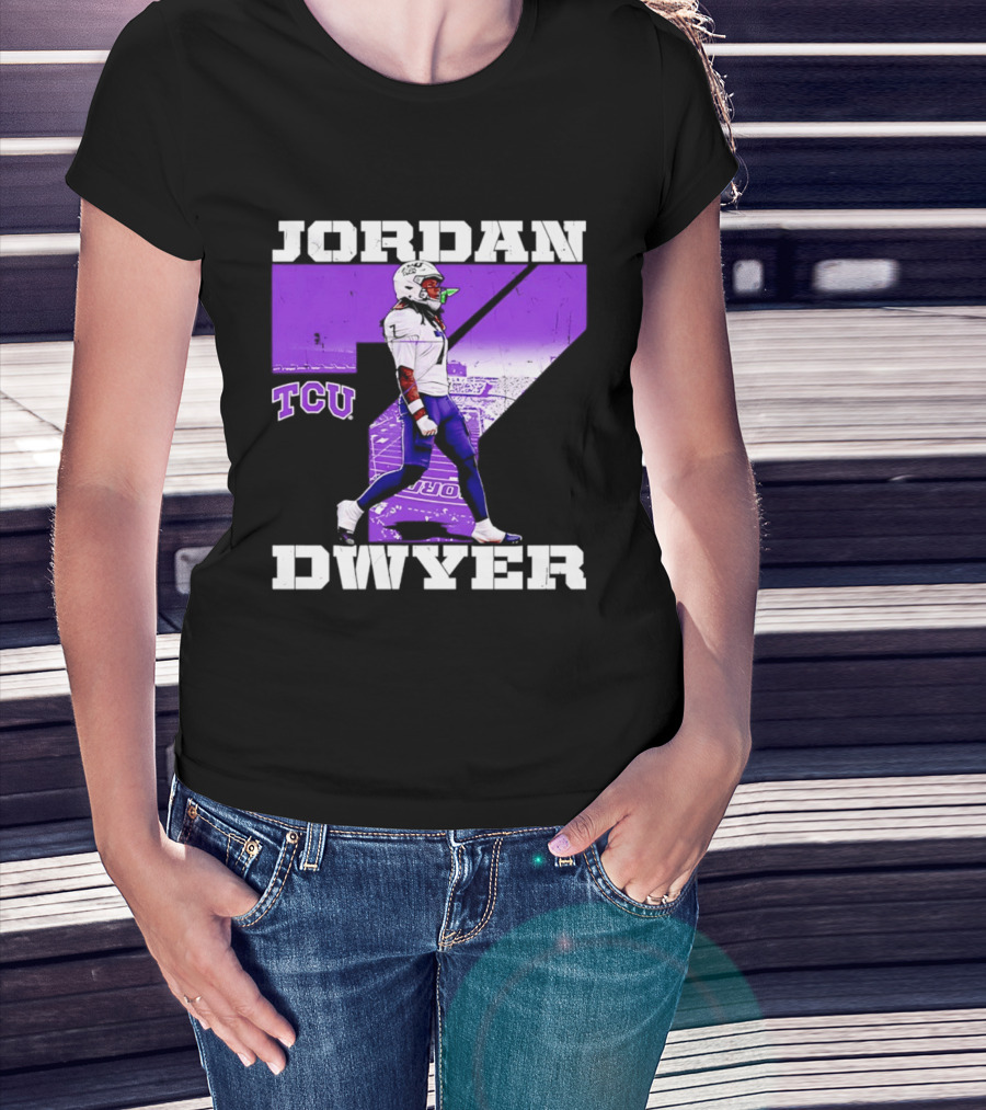 TCU Horned Frogs Football Jordan Dwyer Number 7 T-Shirt