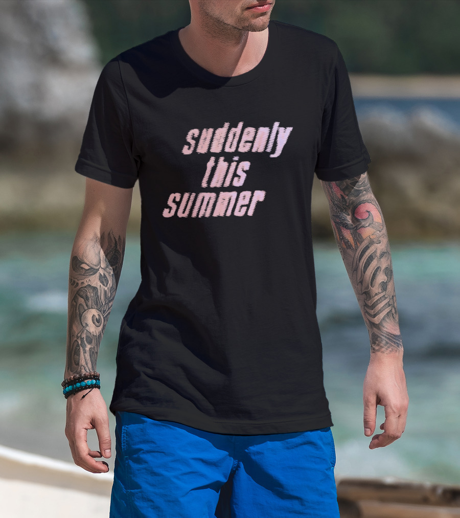 Suddenly This Summer Retro Vibe Pink T-Shirt