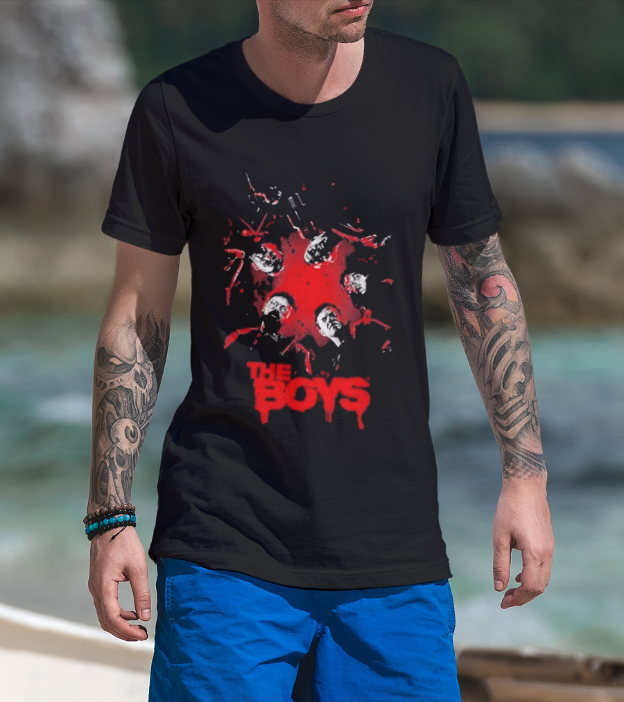 The Boys Blood Red Splatter Horror T-Shirt