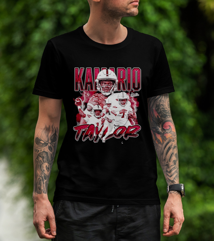 Mississippi State Bulldogs KaMario Taylor Number 1 Football State T-Shirt