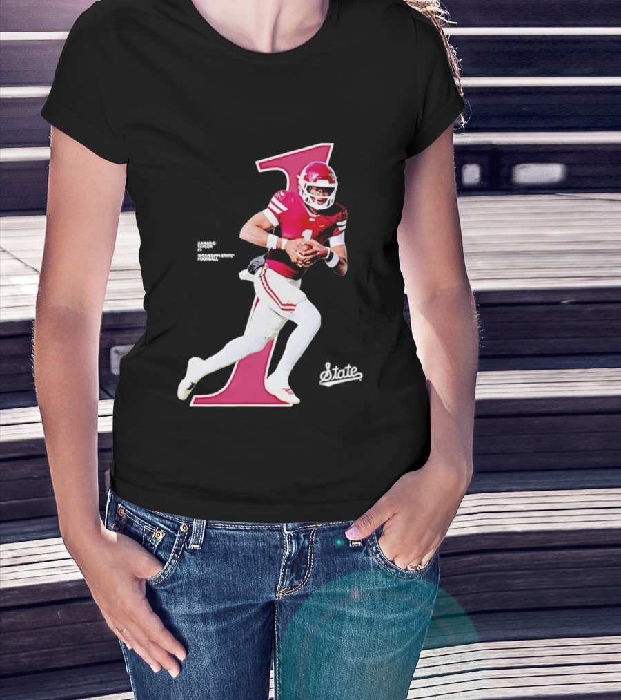 KaMario Taylor Number One Mississippi State Bulldogs Football T-Shirt