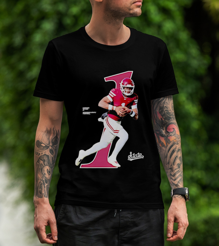 KaMario Taylor Number One Mississippi State Bulldogs Football T-Shirt
