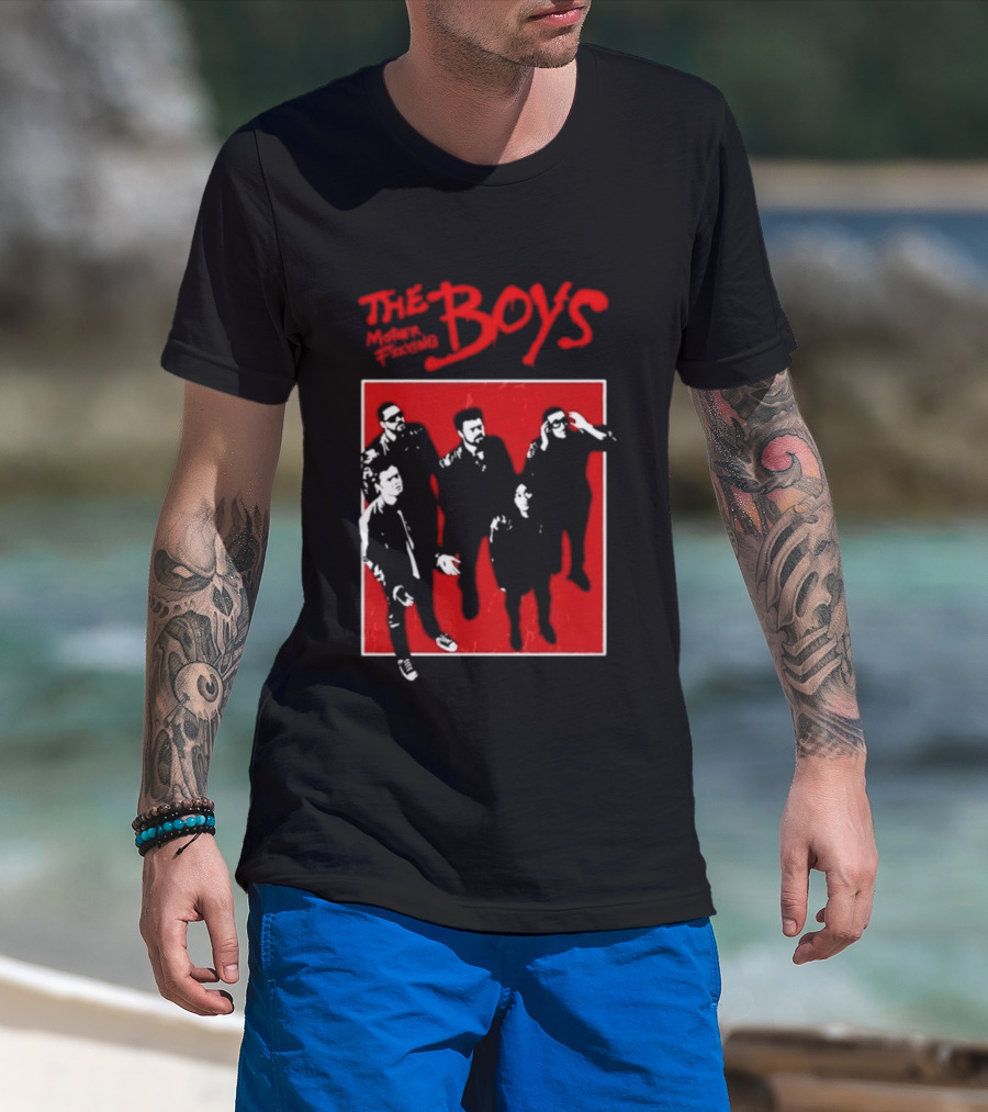 The Boys Mother Fucking Red Silhouette Cast T-Shirt