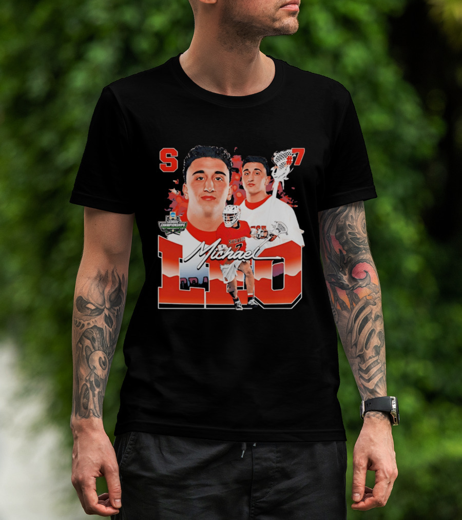 Michael Leo Syracuse NCAA Lacrosse Championships #7 T-Shirt