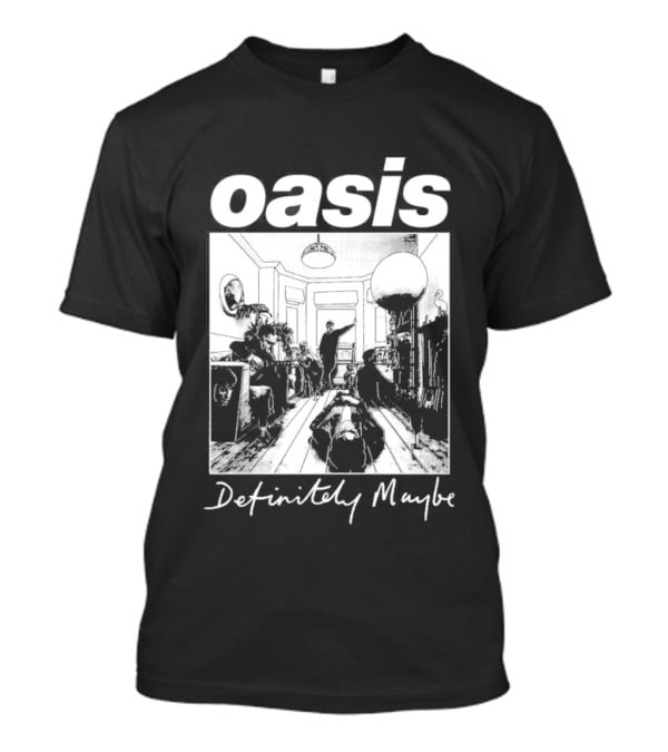 Oasis Definitely Maybe Album Cover 90s Music T-Shirt