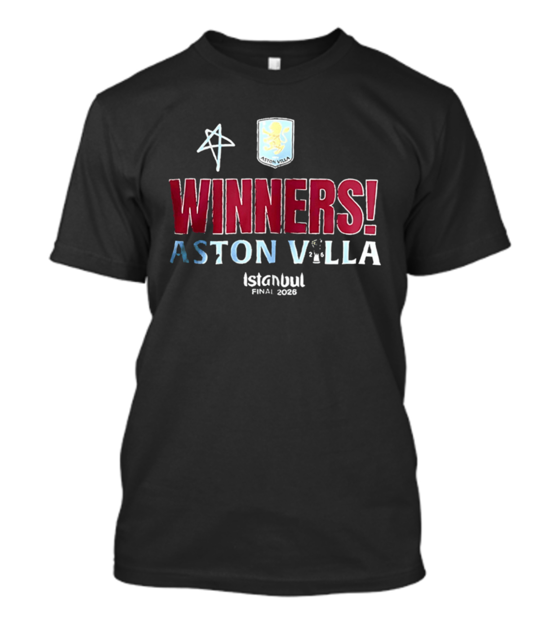 Aston Villa Winners UEFA Europa League Istanbul Final 2026 T-Shirt