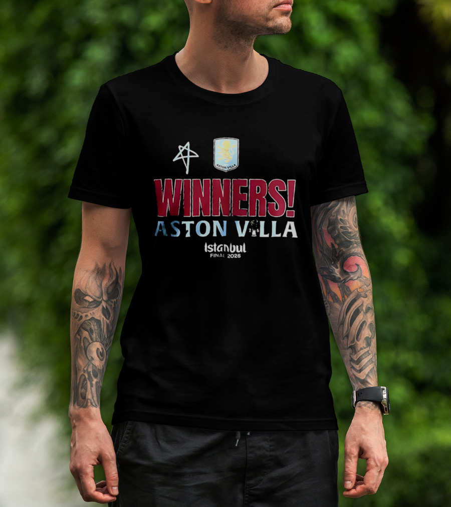 Aston Villa Winners UEFA Europa League Istanbul Final 2026 T-Shirt