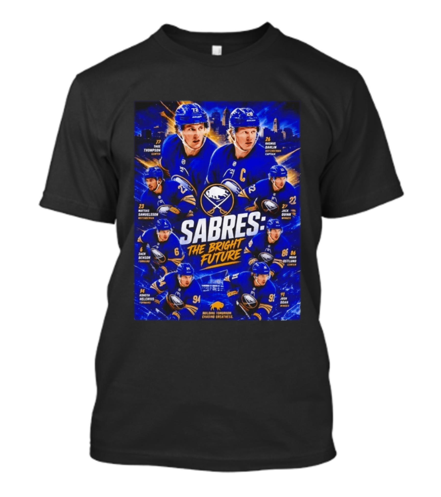 Buffalo Sabres Players Bright Future NHL Team Roster 2023 T-Shirt