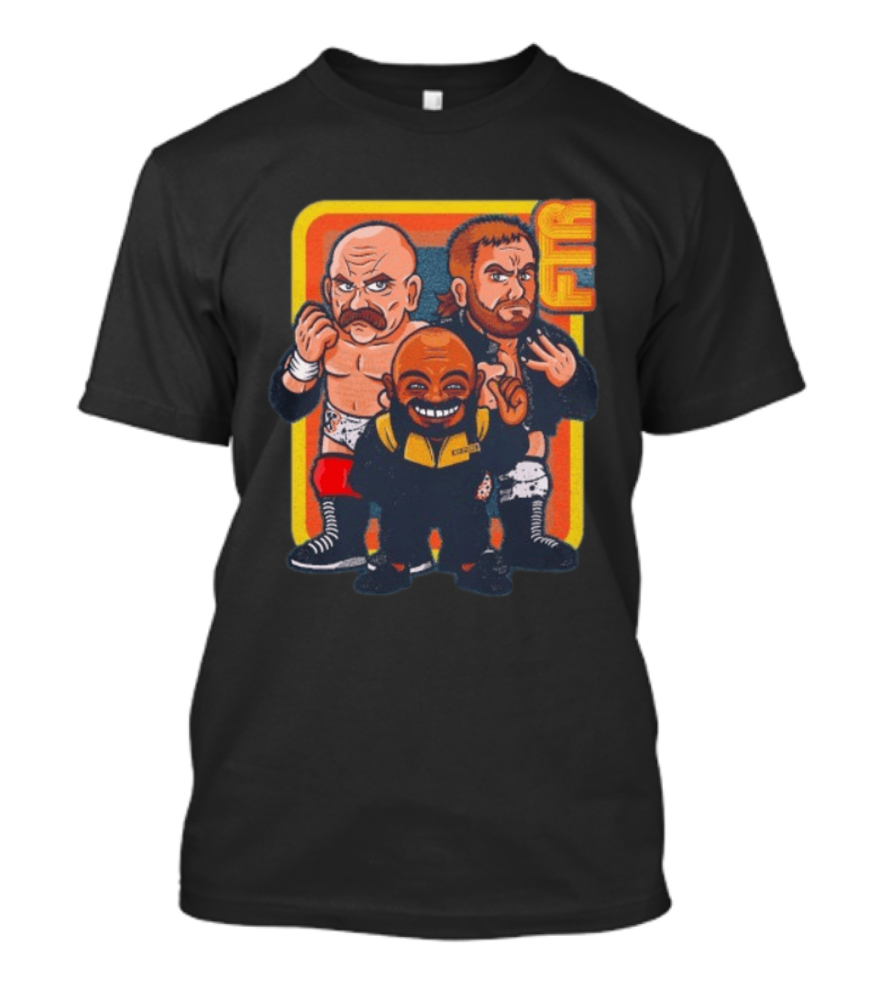 FTR And Stokely Hathaway Cartoon Characters Wrestlers T-Shirt