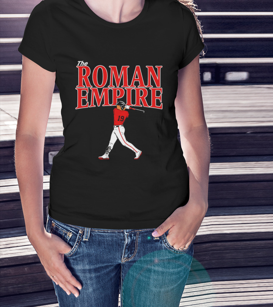 The Roman Empire Number 19 Red Baseball Boston T-Shirt