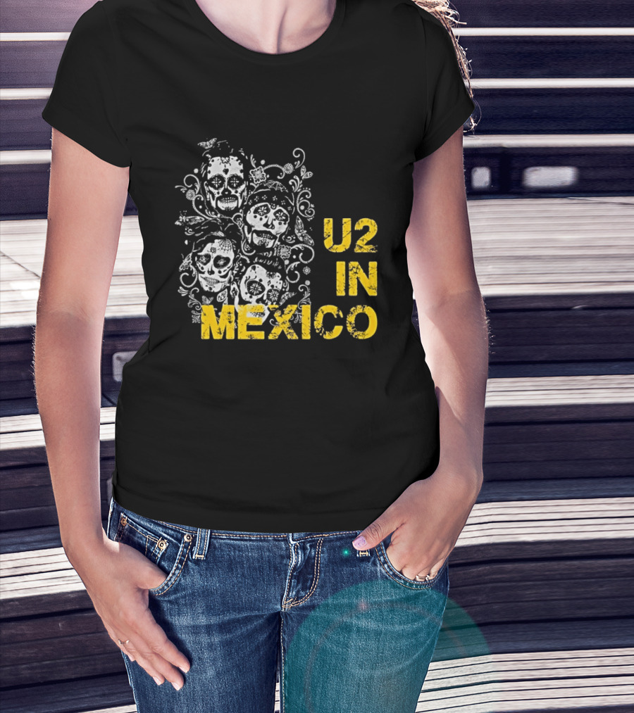 U2 In Mexico Day Of The Dead Skeleton T-Shirt