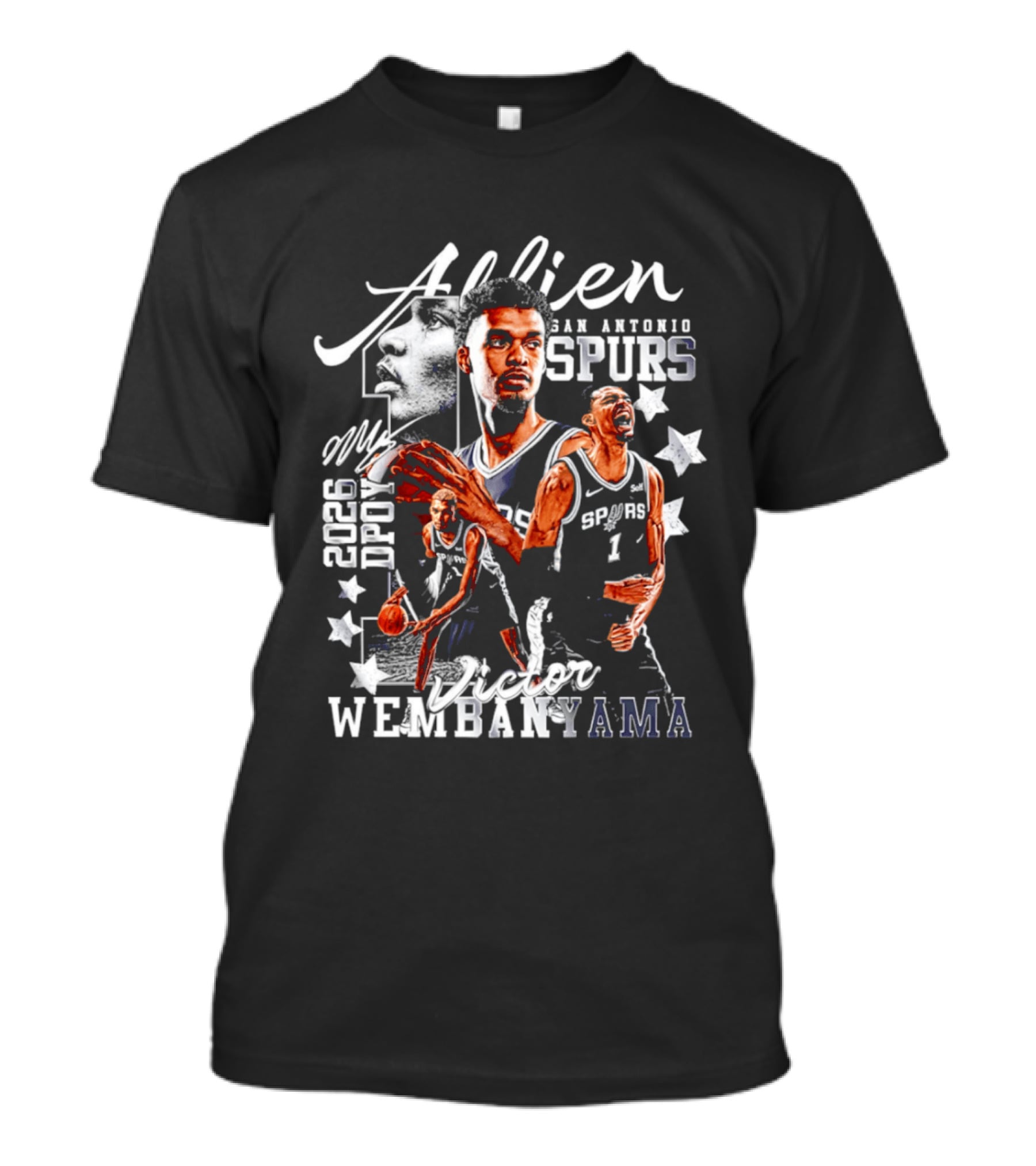 Victor Wembanyama Alien San Antonio Spurs 2026 DPOY T-Shirt