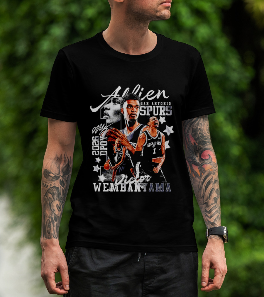Victor Wembanyama Alien San Antonio Spurs 2026 DPOY T-Shirt