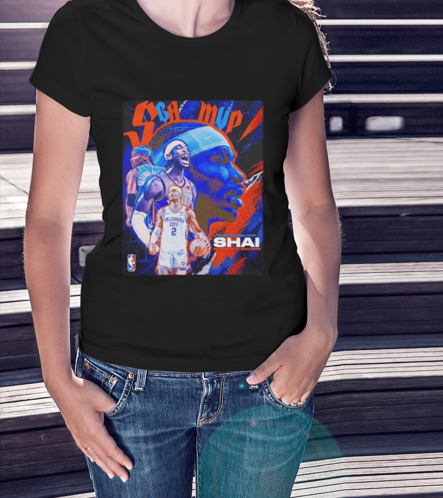 SGA MVP Shai Gilgeous Alexander Oklahoma City 2025 26 NBA MVP T-Shirt