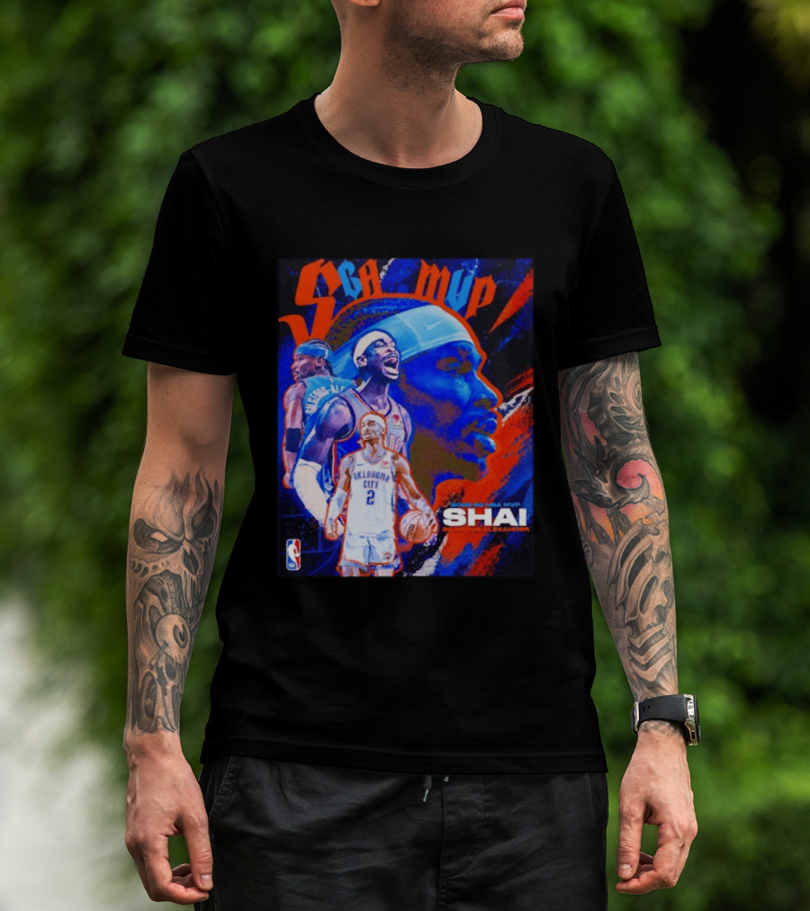 SGA MVP Shai Gilgeous Alexander Oklahoma City 2025 26 NBA MVP T-Shirt