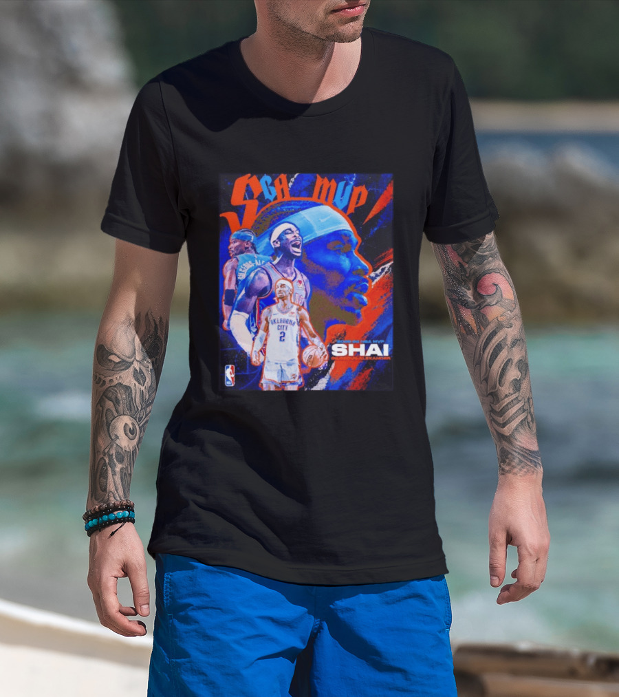 SGA MVP Shai Gilgeous Alexander Oklahoma City 2025 26 NBA MVP T-Shirt