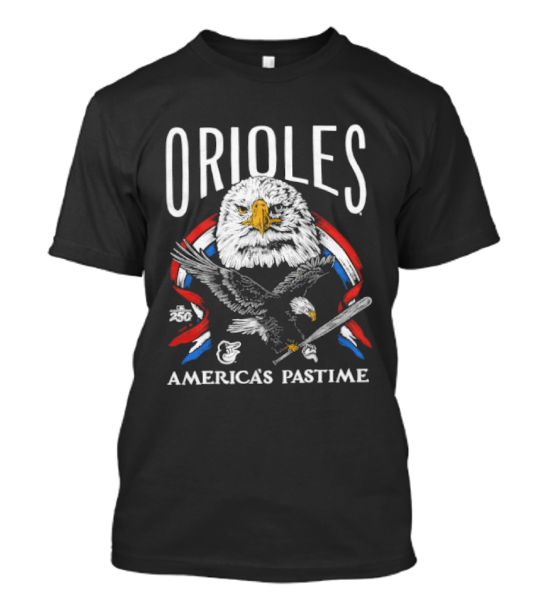 Orioles America's Pastime Bald Eagle Celebration 250th Anniversary T-Shirt