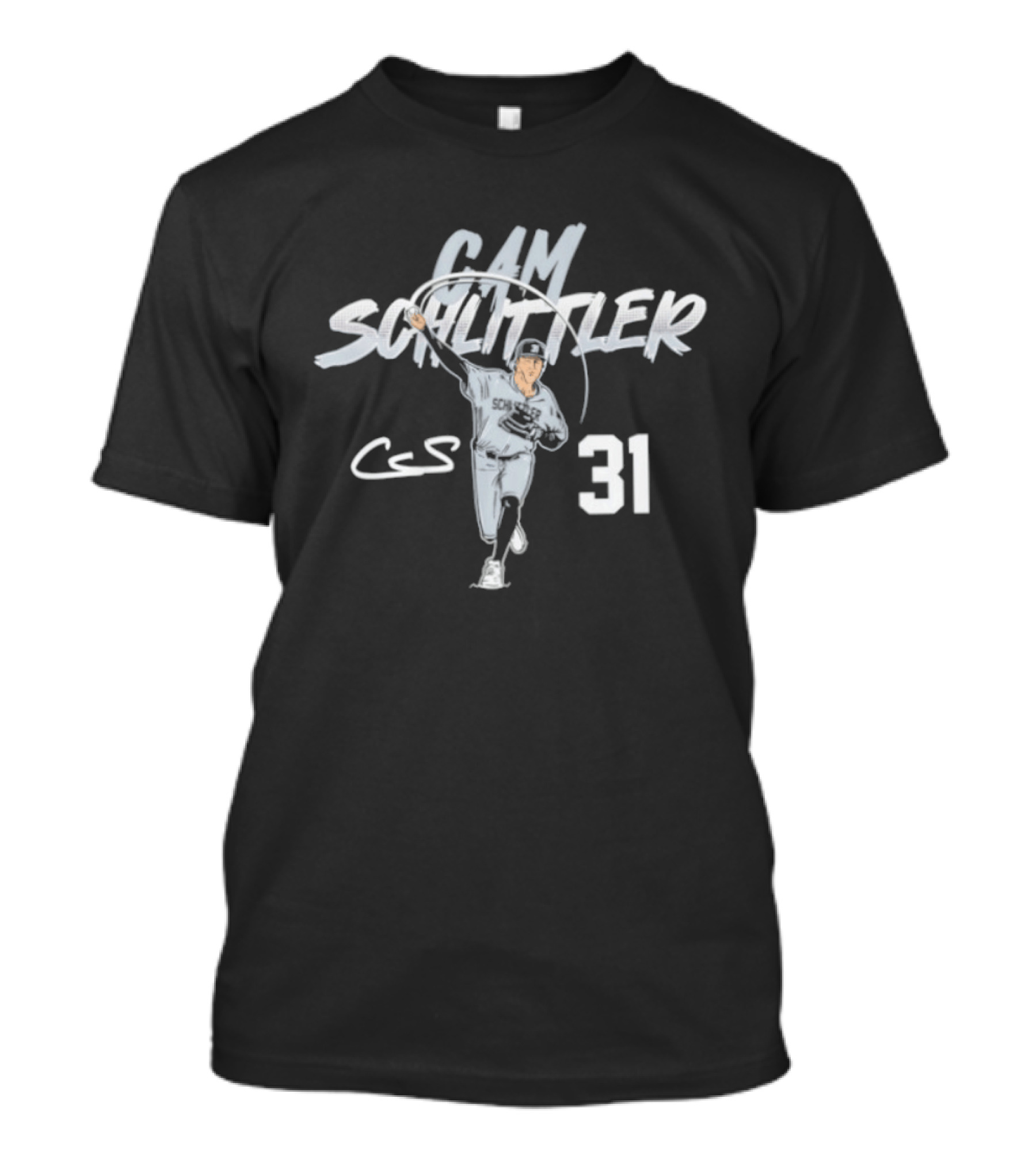 Cam Schlittler New York Yankees Number 31 Ace Pose T-Shirt