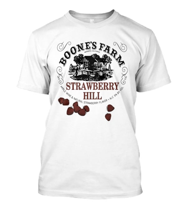 Boone's Farm Strawberry Hill Apple Wine Natural Strawberry Flavor Alc 9% By Vol T-Shirt