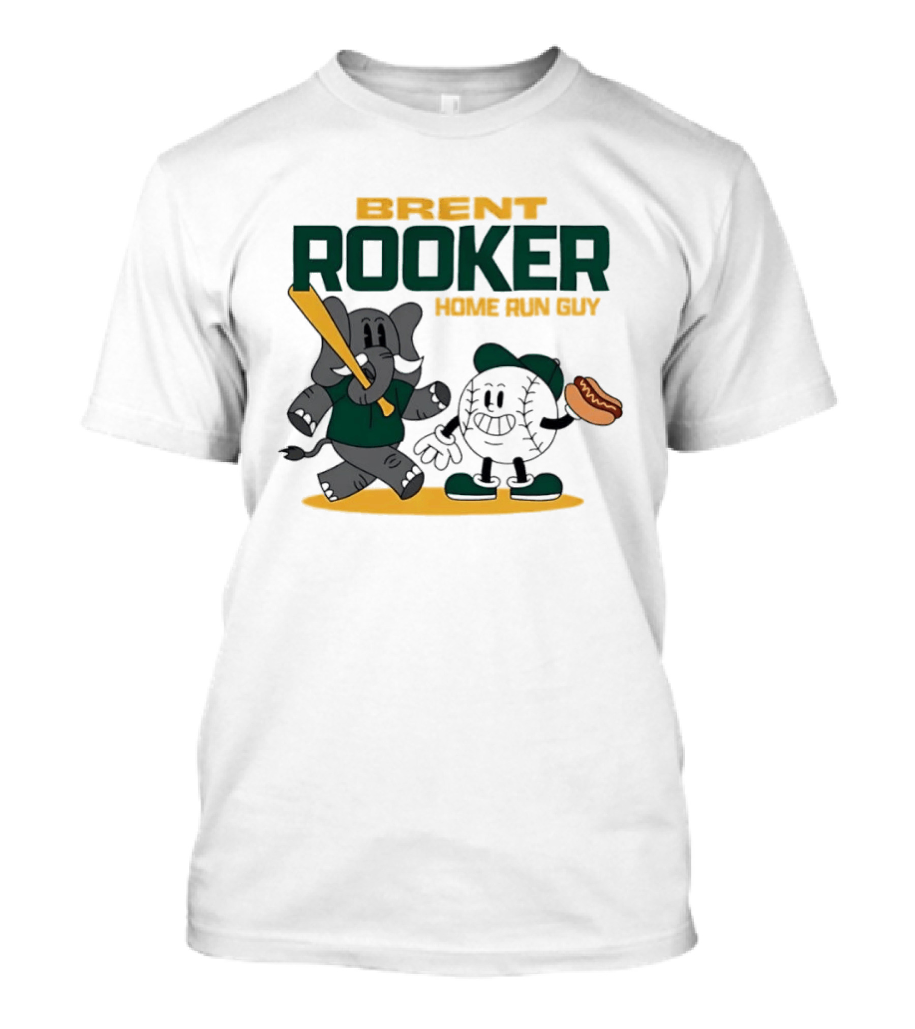 Brent Rooker Oakland Athletics Home Run Guy Elephant Baseball Hotdog T-Shirt