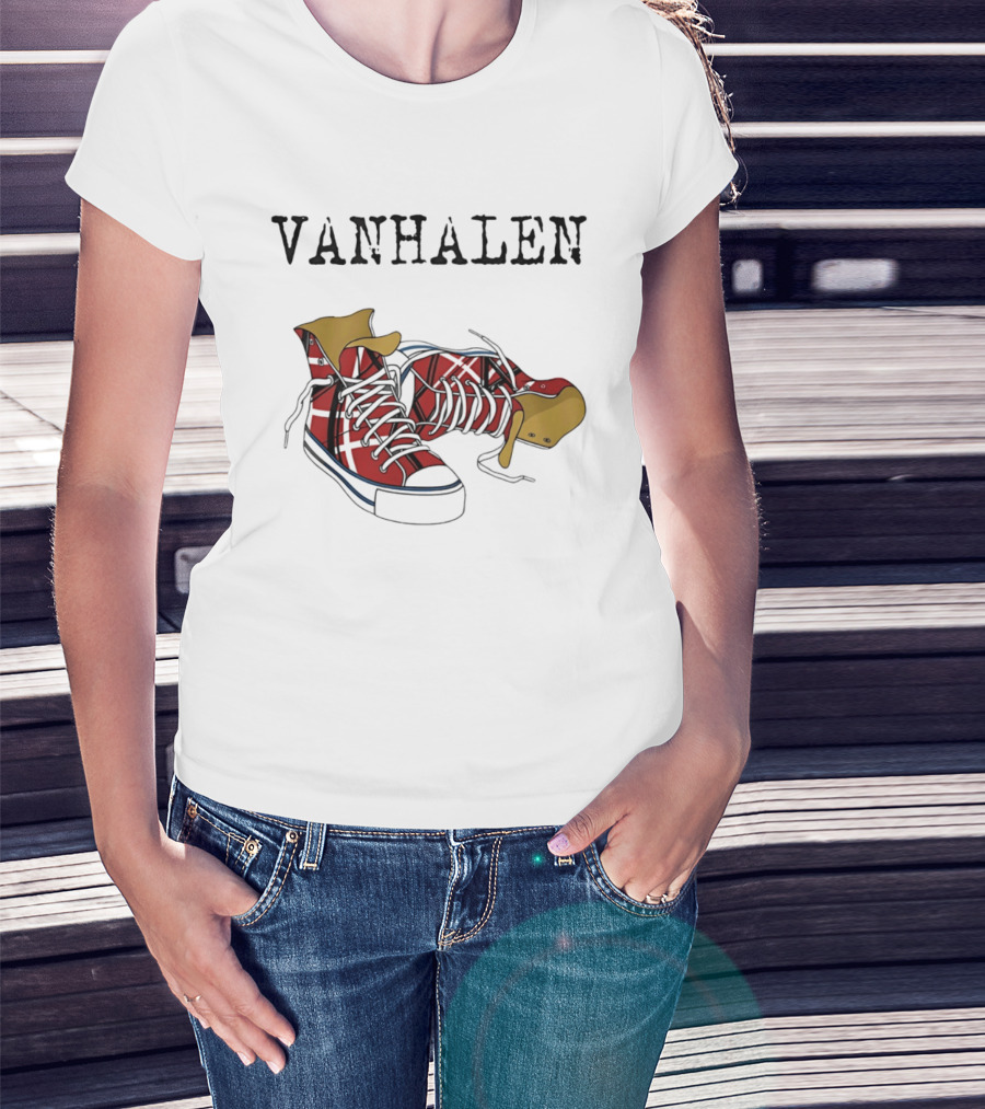 Van Halen Right Here Right Now Tour Red Sneakers T-Shirt