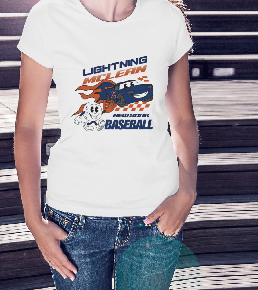 Lightning McLean 26 New York Baseball Players T-Shirt