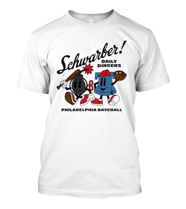 Schwarber Daily Dingers Philadelphia Baseball T-Shirt