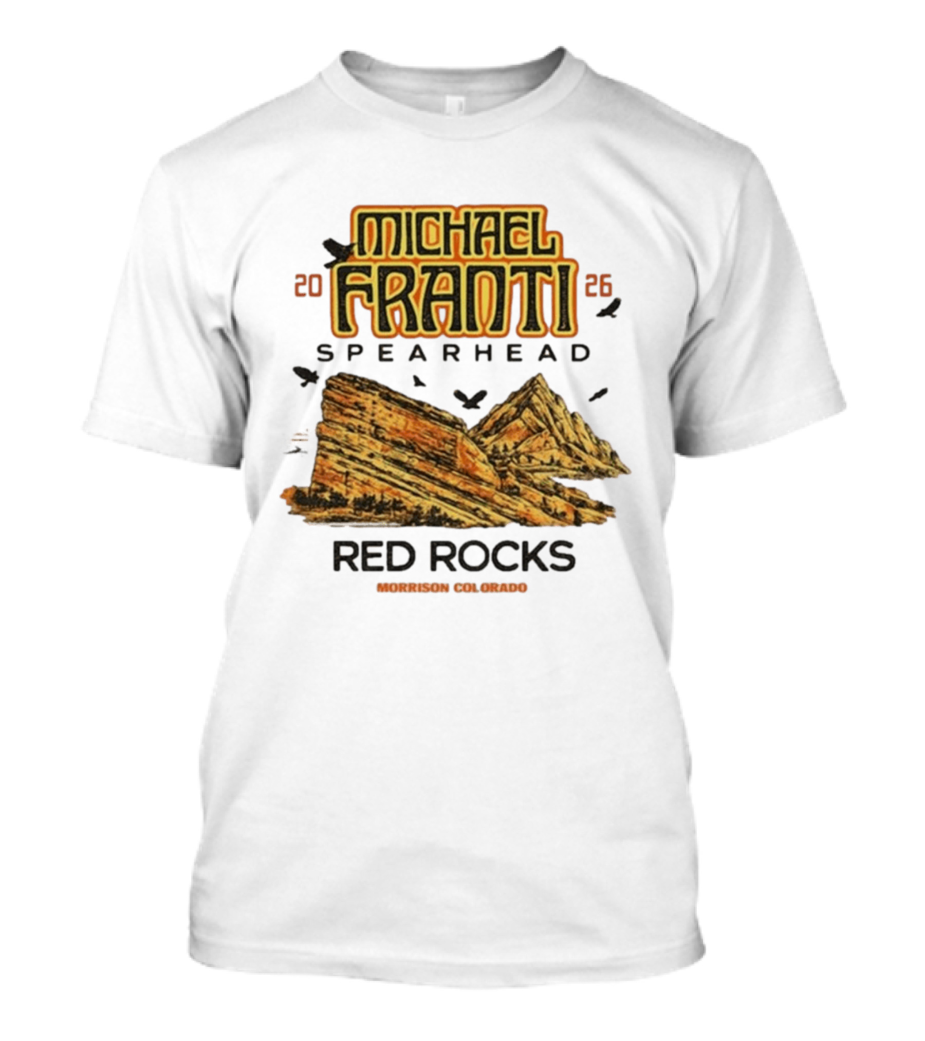 Michael Franti Spearhead 2026 Red Rocks Morrison Colorado T-Shirt