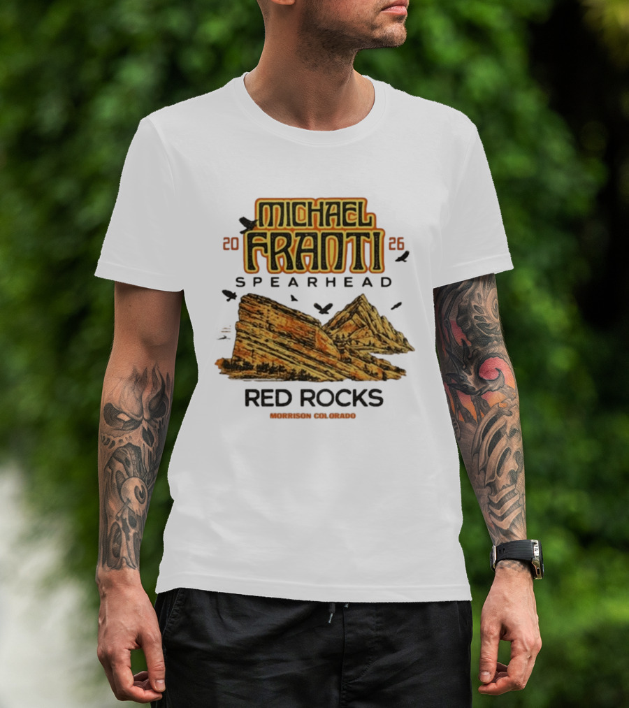 Michael Franti Spearhead 2026 Red Rocks Morrison Colorado T-Shirt