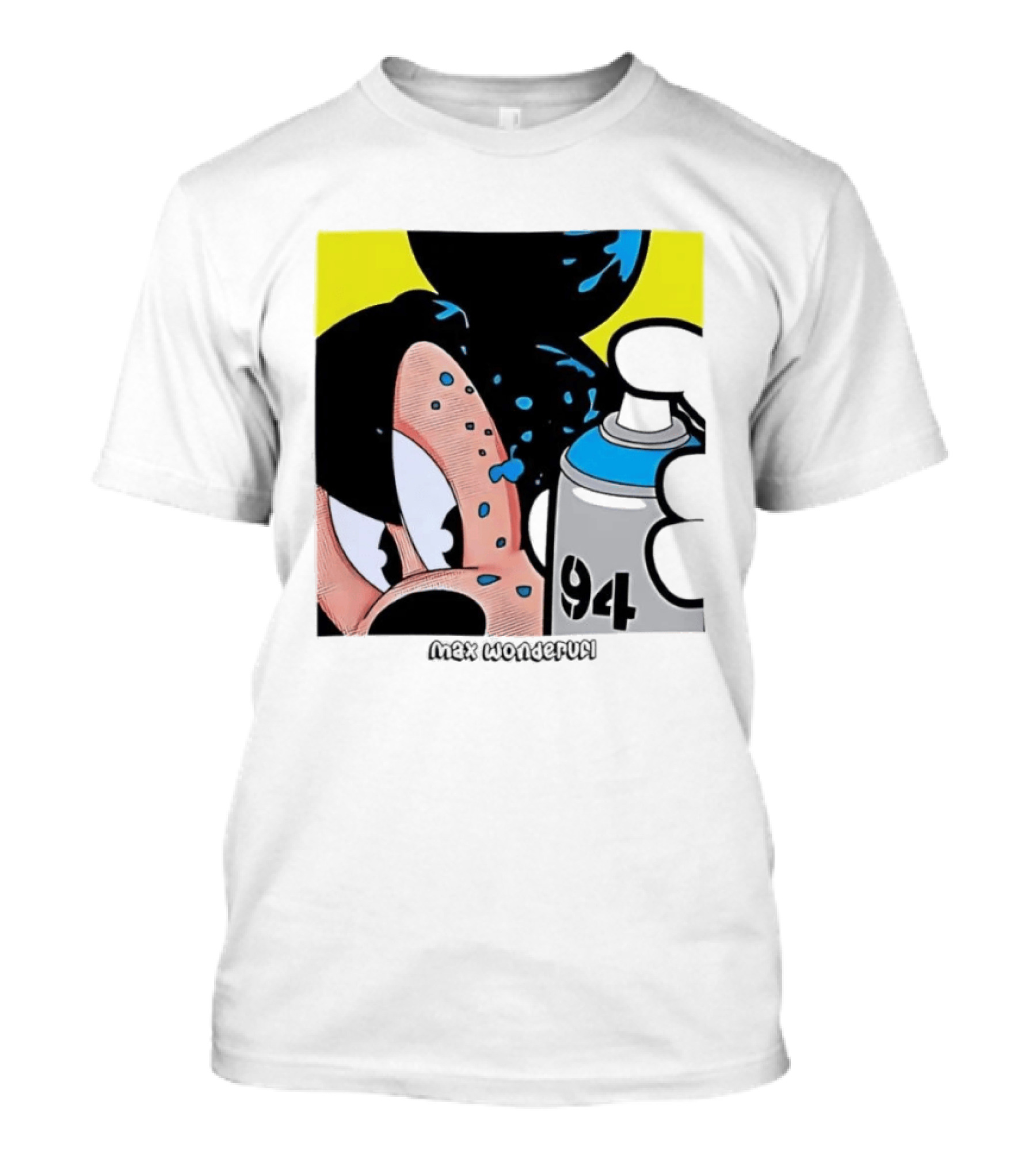Mickey Mouse Disney Wonderful 84 Spray Paint T-Shirt