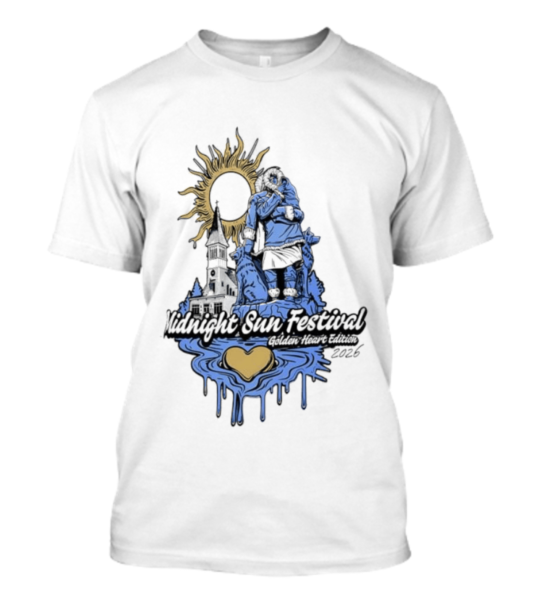 Midnight Sun Festival Golden Heart Edition 2023 T-Shirt