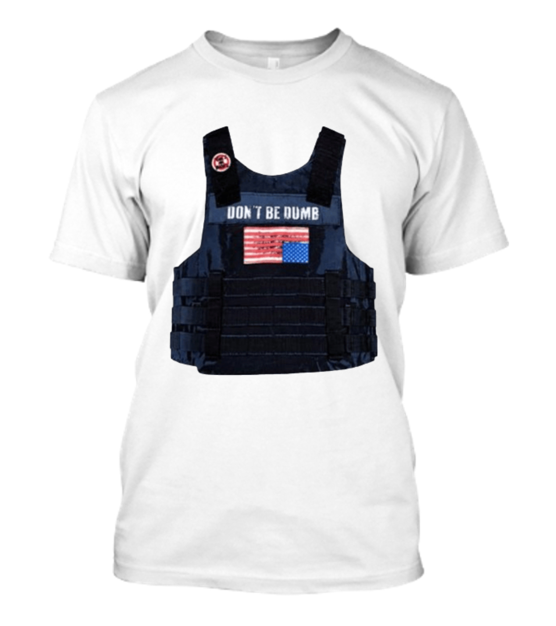 Original A$AP Rocky Don't Be Dumb Tour Tactical Vest With Patch T-Shirt