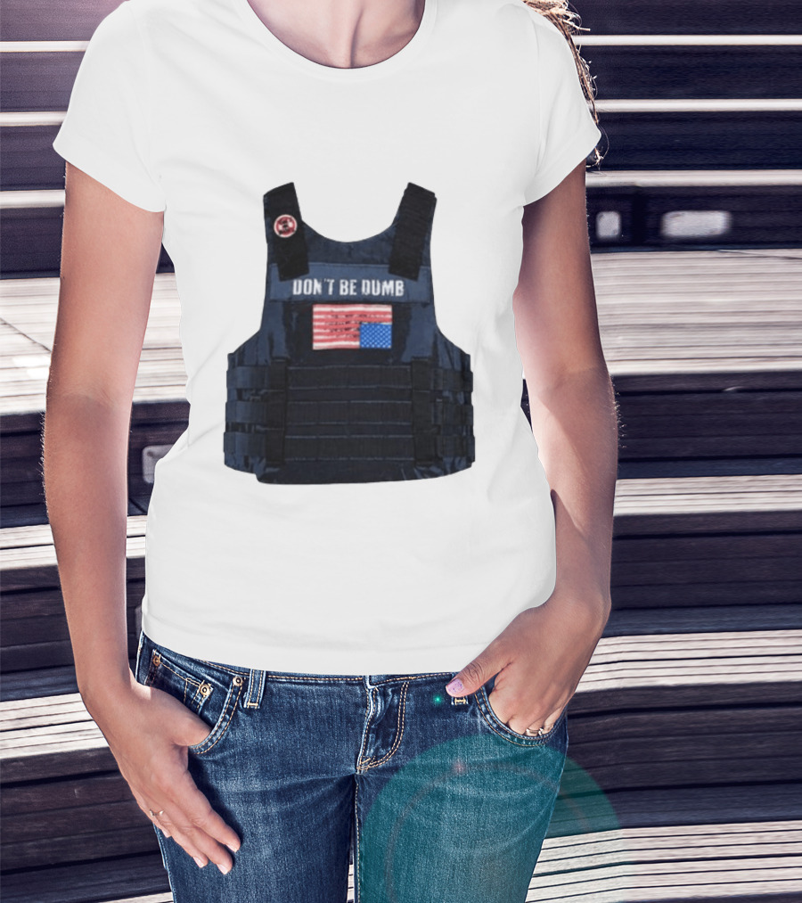 Original A$AP Rocky Don't Be Dumb Tour Tactical Vest With Patch T-Shirt