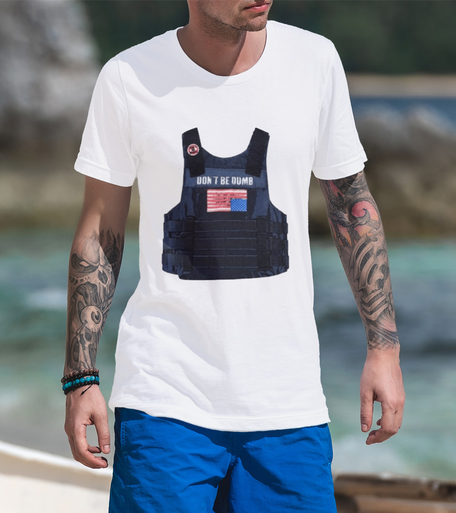 Original A$AP Rocky Don't Be Dumb Tour Tactical Vest With Patch T-Shirt