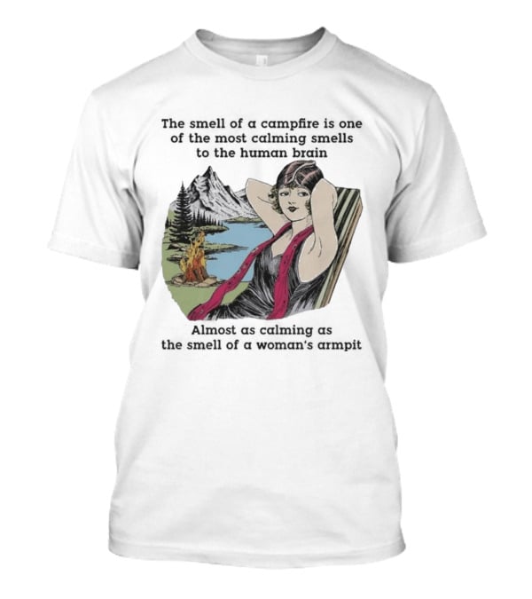 Campfire Calming Scent Vintage Relaxation Nature Bliss T-Shirt
